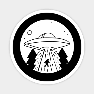 UFO Bigfoot Abduction Conspiracy Theory Magnet